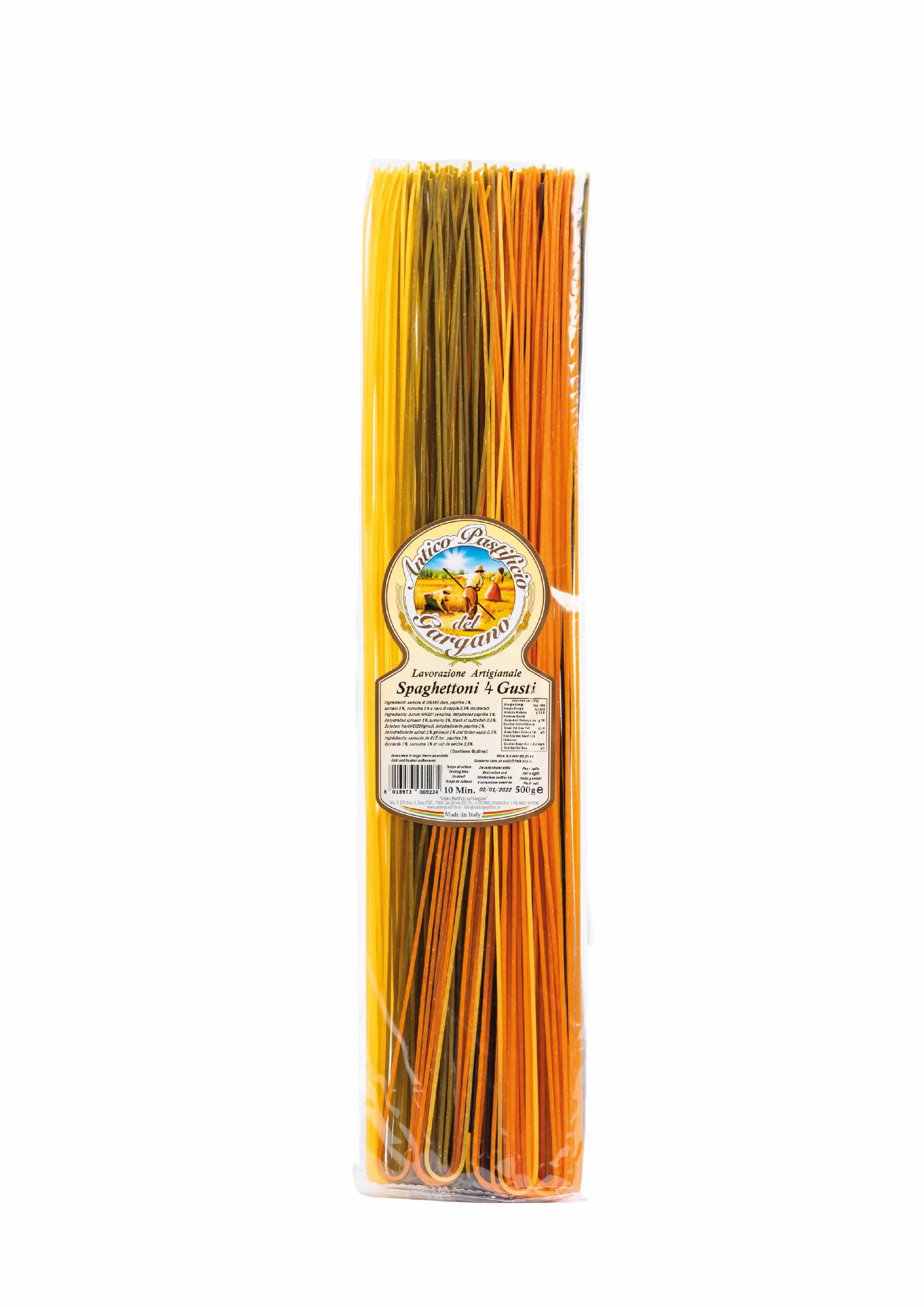 Spaghettoni 4 Gusti 50cm 500g